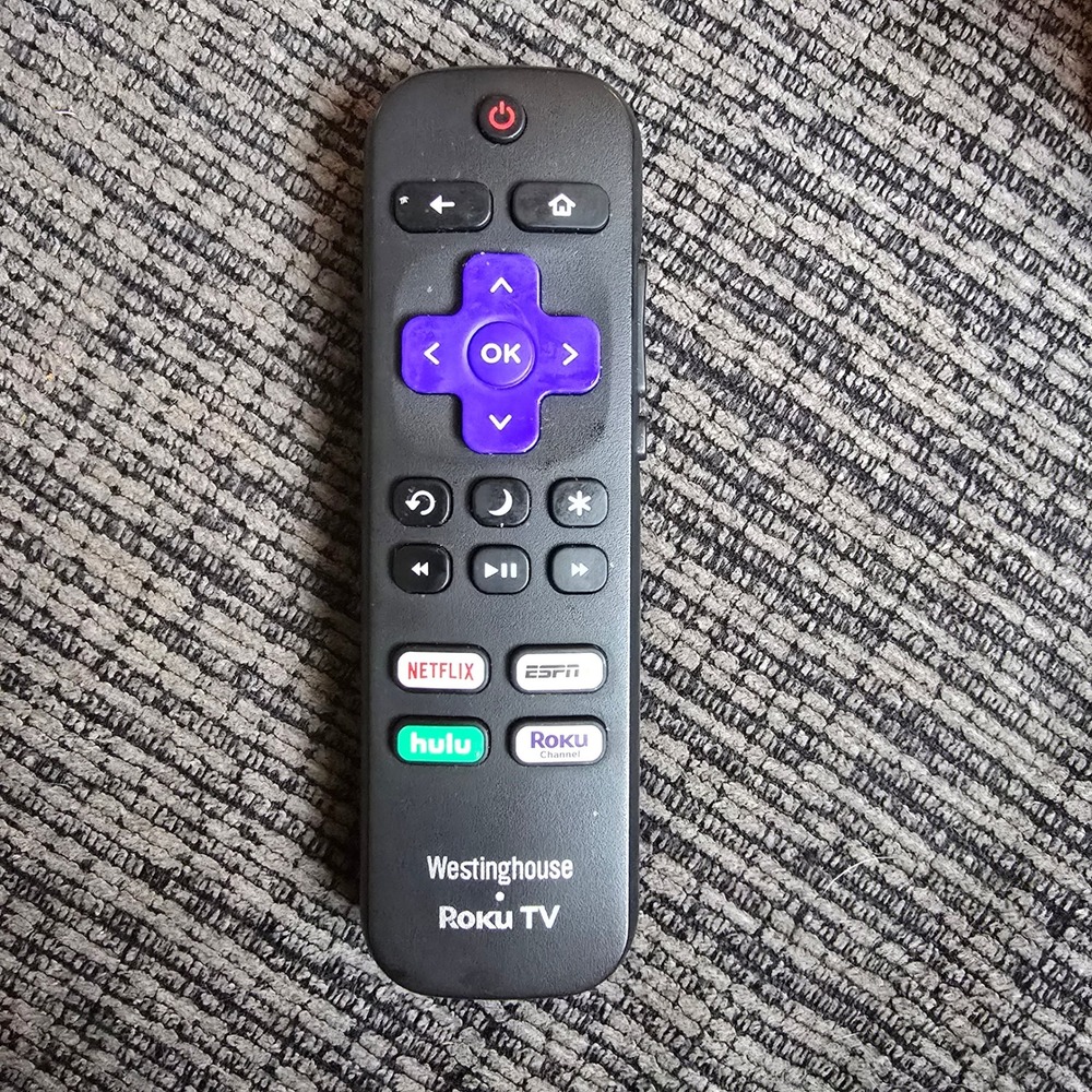 Westinghouse Roku TV Remote Control RC18E-T5 Netflix ESPN Hulu Roku Channel